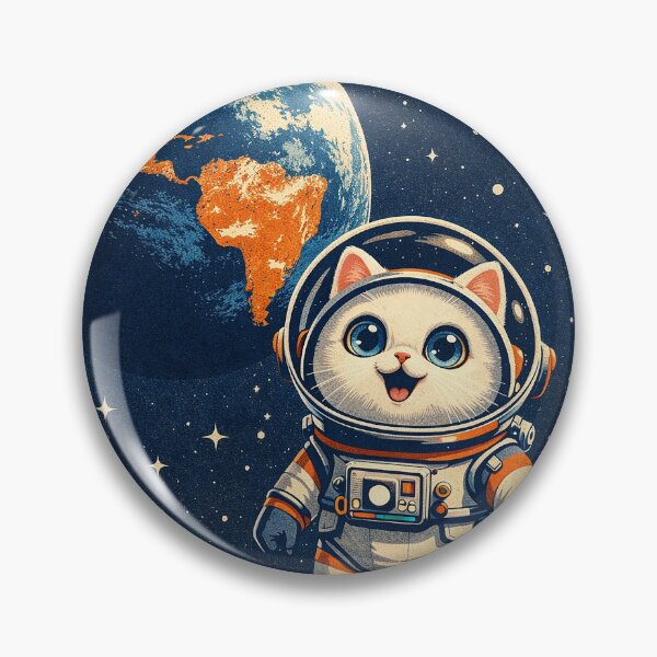 Item preview, Retro Moon Landing Anniversary Poster designed and sold by CataosMeow.