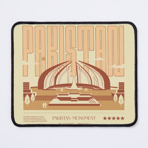 Item preview, Pakistan Monument Retro Travel Design designed and sold by Keepsake Kiosk.