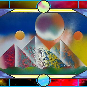 Artwork thumbnail, Three Pyramids of the Universe by Faith Dominoe