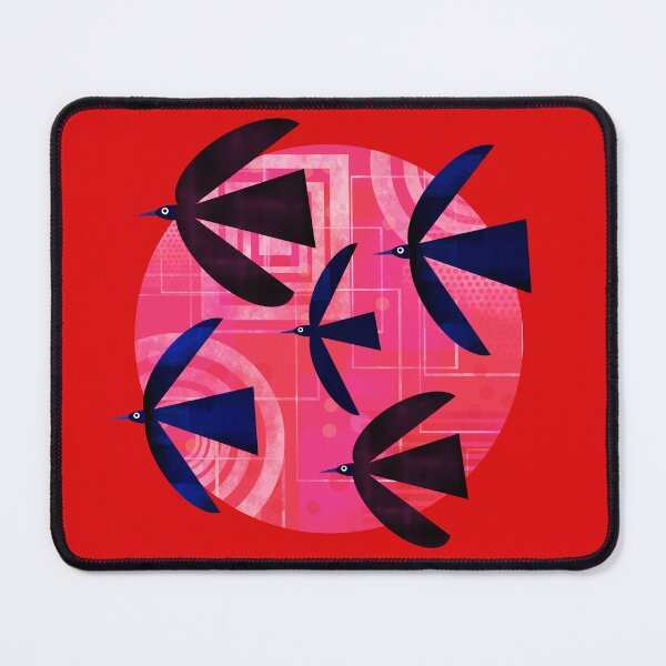 Item preview, Geometric Birds on Pink Background designed and sold by Andrew Hitchen.