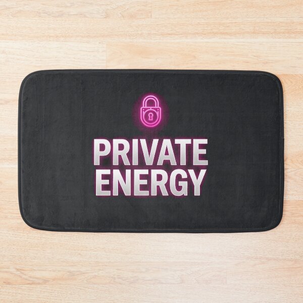 Item preview, Private Energy Locked In Neon Padlock Design designed and sold by PixelQ.