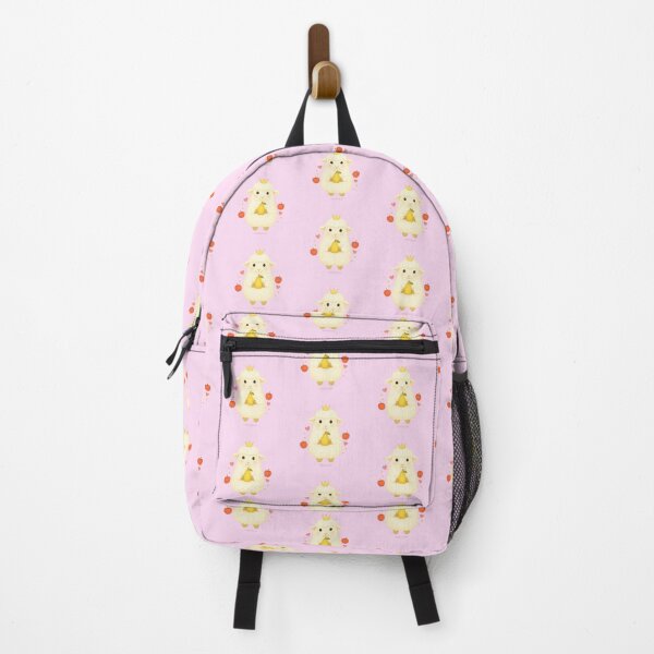Item preview, Fluffy Sheep with Pear and Apples - Solid Pink designed and sold by HIMEKARI.