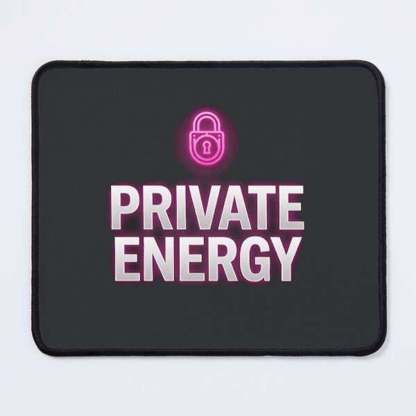 Item preview, Private Energy Locked In Neon Padlock Design designed and sold by PixelQ.