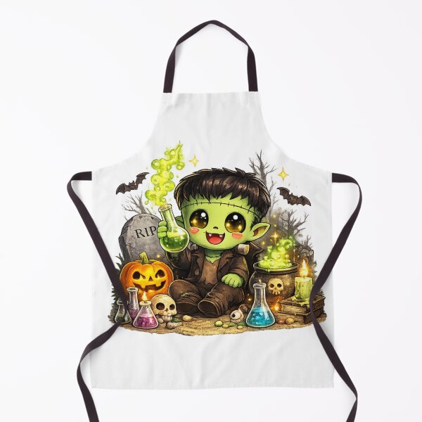 Item preview, Cute Spooky Frankenstein Halloween Kawaii designed and sold by redsharkuk.