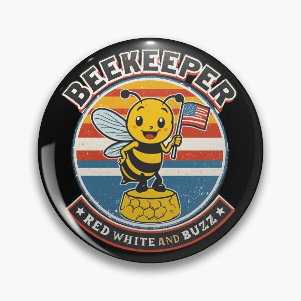 Item preview, Beekeeper USA – Red White And Buzz designed and sold by KapiPrint.