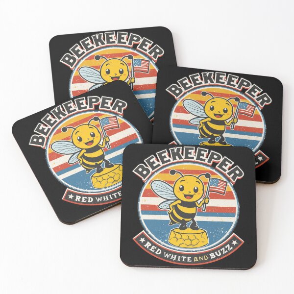 Item preview, Beekeeper USA – Red White And Buzz designed and sold by KapiPrint.