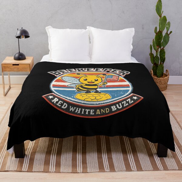 Item preview, Beekeeper USA – Red White And Buzz designed and sold by KapiPrint.