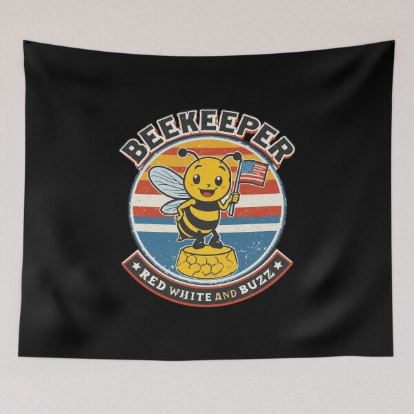 Item preview, Beekeeper USA – Red White And Buzz designed and sold by KapiPrint.