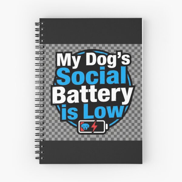 Artikelvorschau, My Dogs Social Battery Is Low Reactive Dog Shirt entworfen und verkauft von SkillShopMill.