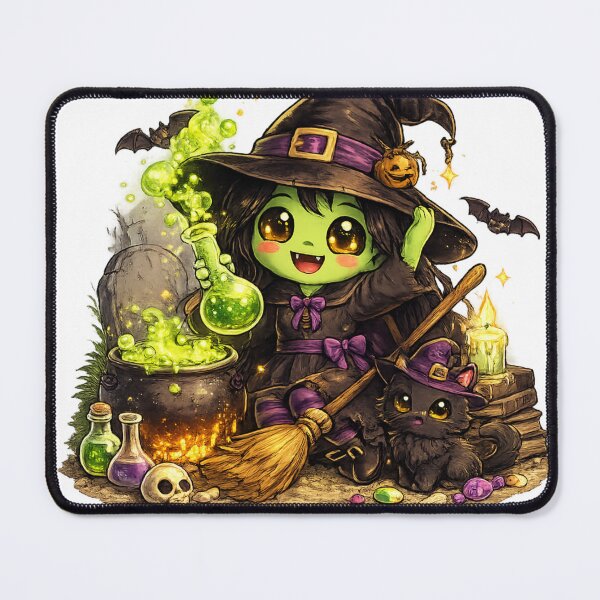 Item preview, Cute Spooky Witch Halloween Kawaii designed and sold by redsharkuk.