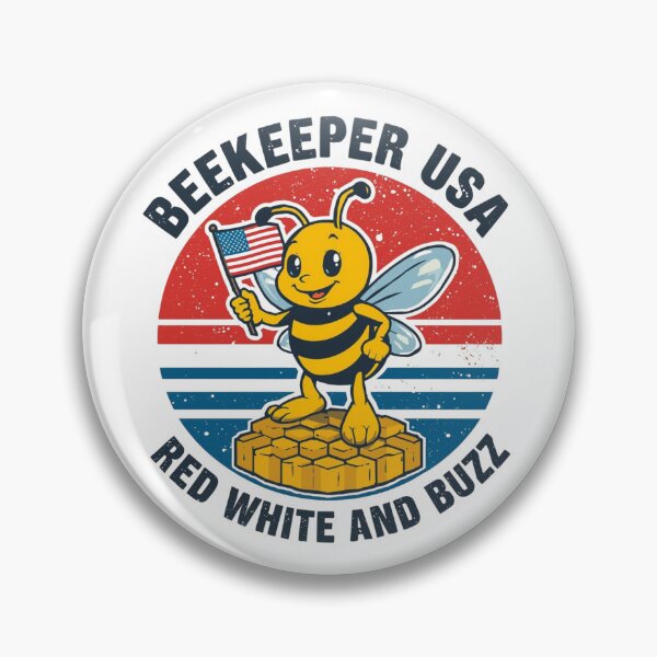 Item preview, Beekeeper USA – Red White And Buzz designed and sold by KapiPrint.