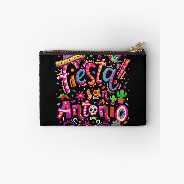 Item preview, Colorful Fiesta San Antonio Texas Mexican Party Typography With Sombrero Cactus designed and sold by ObukiLantara.