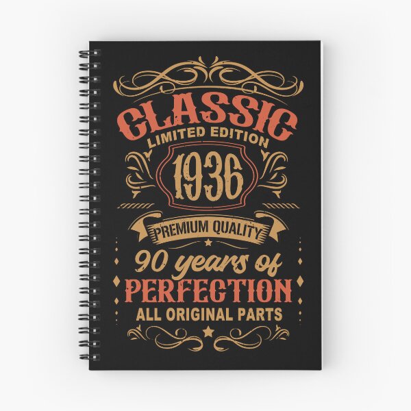 Item preview, 90th Birthday Vintage 1936 Classic Retro Birthday Gift For Him designed and sold by FernaRoje.