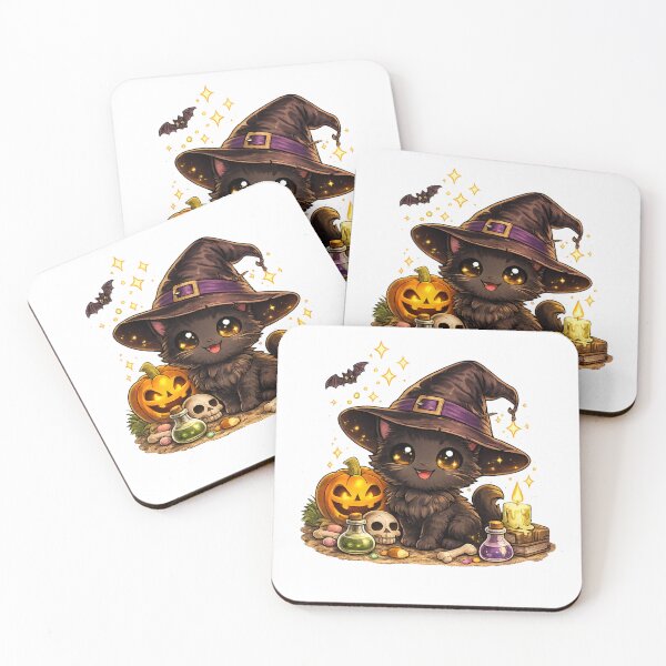 Item preview, Cute Spooky Cat Halloween Kawaii designed and sold by redsharkuk.