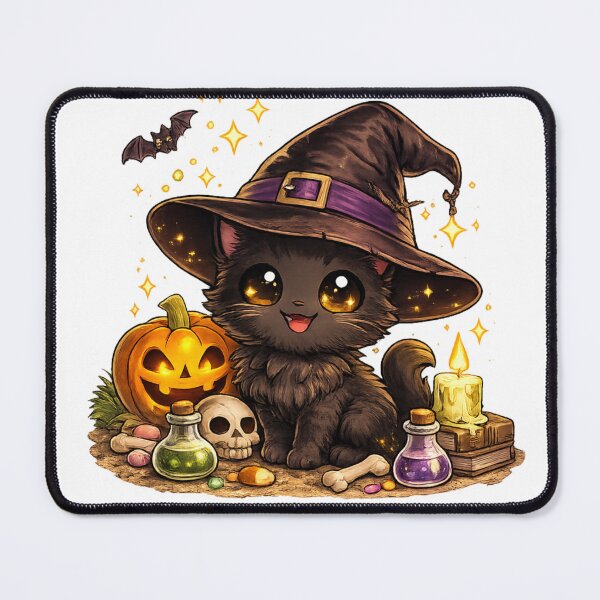 Item preview, Cute Spooky Cat Halloween Kawaii designed and sold by redsharkuk.