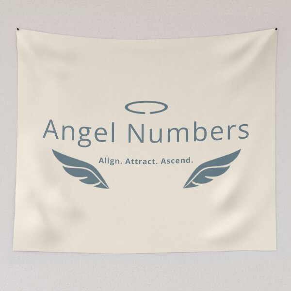 Item preview, Angel Numbers – Align. Attract. Ascend. Spiritual Aesthetic Typography Design designed and sold by CosmicQuietStudio.