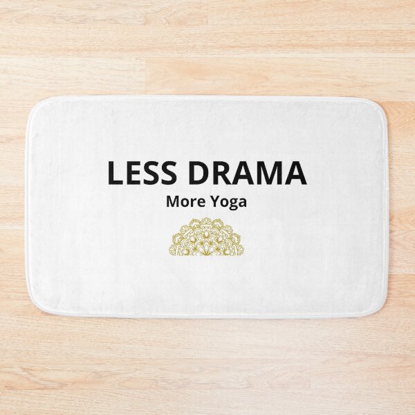 Item preview, Less Drama More Yoga – Minimalist Yoga Lifestyle Quote  designed and sold by FreshLineArts.