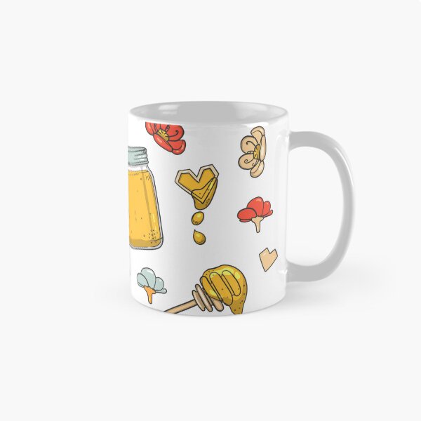 Item preview, Kawaii Queen Bee Honey Flowers Cute Illustration designed and sold by CLC54.