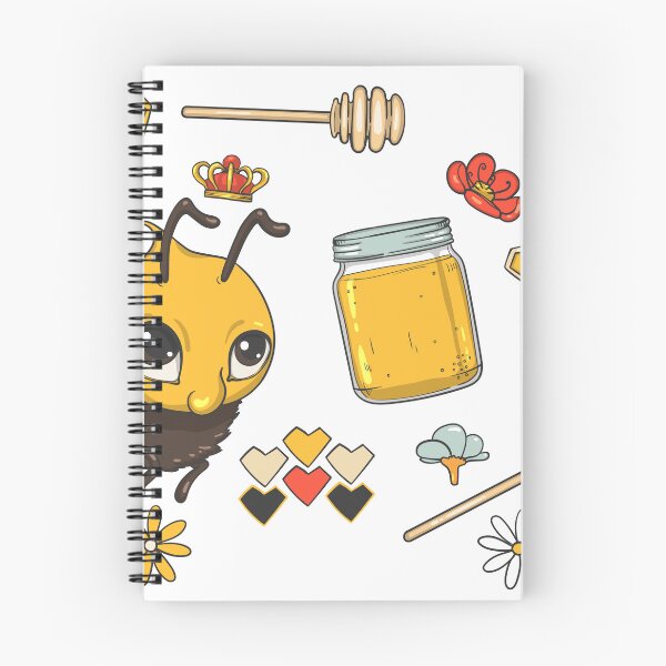 Item preview, Kawaii Queen Bee Honey Flowers Cute Illustration designed and sold by CLC54.