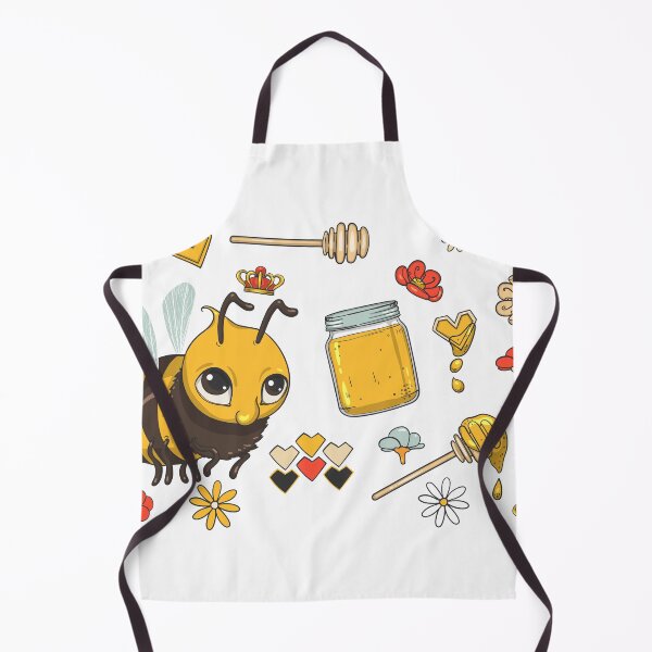Item preview, Kawaii Queen Bee Honey Flowers Cute Illustration designed and sold by CLC54.