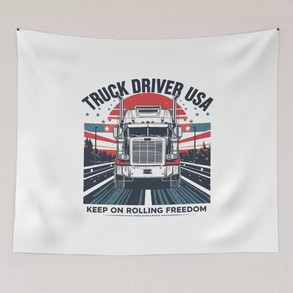 Item preview, Truck Driver USA – Keep On Rolling Freedom designed and sold by KapiPrint.