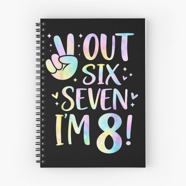 Item preview, Peace Out Six Seven I am 8 Retro Groovy 8th Birthday Girl designed and sold by PhocoNibict.