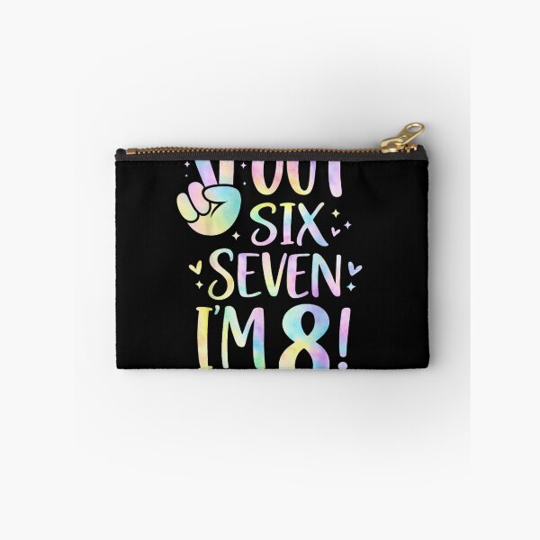 Item preview, Peace Out Six Seven I am 8 Retro Groovy 8th Birthday Girl designed and sold by PhocoNibict.