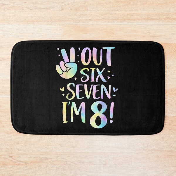 Item preview, Peace Out Six Seven I am 8 Retro Groovy 8th Birthday Girl designed and sold by PhocoNibict.