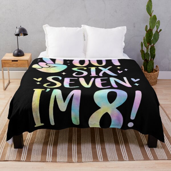 Item preview, Peace Out Six Seven I am 8 Retro Groovy 8th Birthday Girl designed and sold by PhocoNibict.