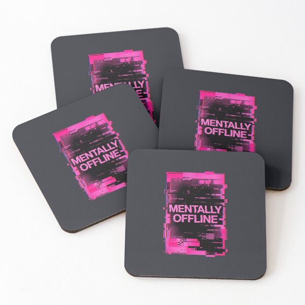 Item preview, Mentally Offline Burnout Design 404 Error Glitch for Overstimulated Professionals designed and sold by PixelQ.