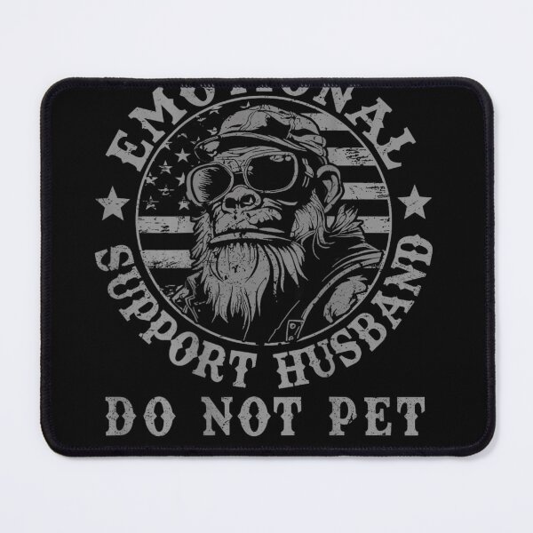 Item preview, Emotional Support Husband Do Not Pet Funny Monkey designed and sold by 76Valeria.