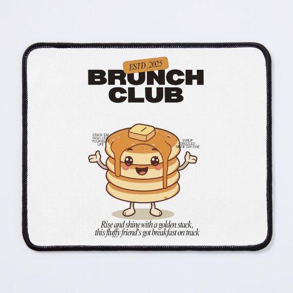 Item preview, Retro Brunch Club Pancake Mascot Vintage Kawaii Foodie designed and sold by PACS0011.