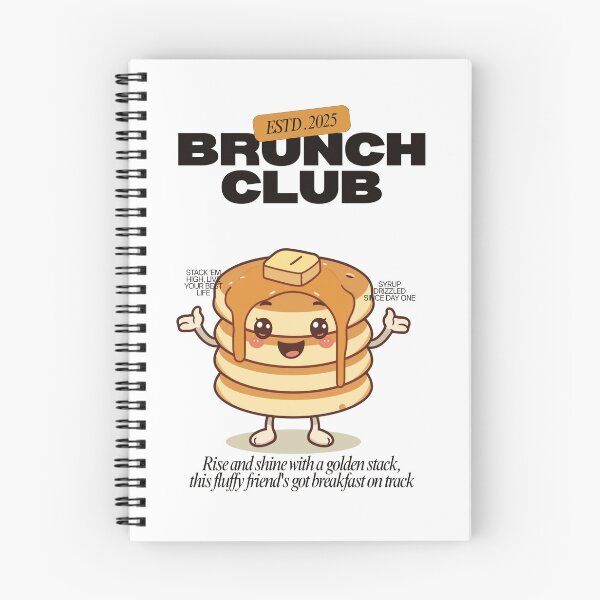 Item preview, Retro Brunch Club Pancake Mascot Vintage Kawaii Foodie designed and sold by PACS0011.