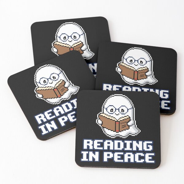 Item preview, Reading In Peace - Funny Pixel Art Ghost Book Lover designed and sold by artistastshirt.