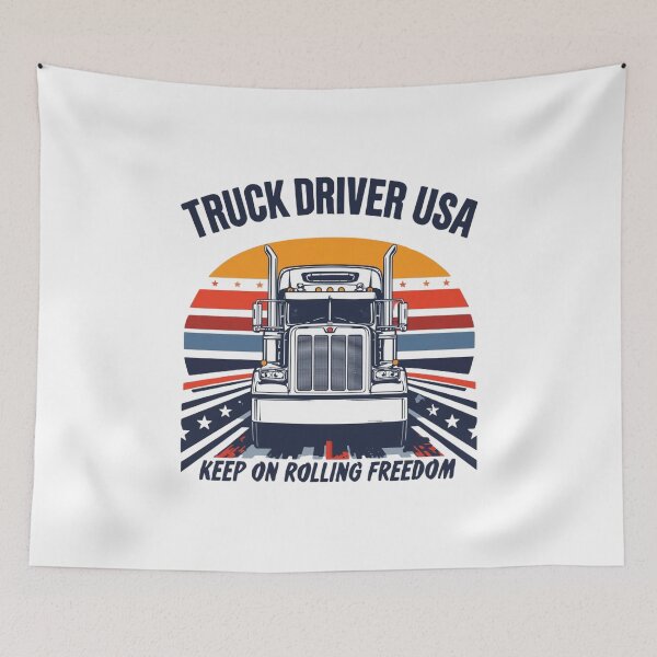 Item preview, Truck Driver USA – Keep On Rolling Freedom designed and sold by KapiPrint.