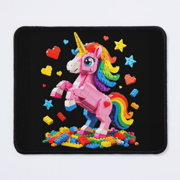 Item preview, Rainbow Building Blocks Unicorn Magic Fantasy Toy Bricks For Kids Girls designed and sold by PhocoNibict.