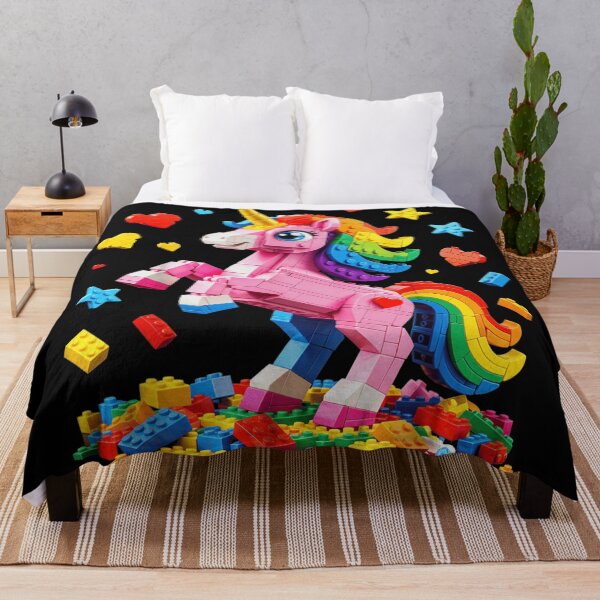 Item preview, Rainbow Building Blocks Unicorn Magic Fantasy Toy Bricks For Kids Girls designed and sold by PhocoNibict.