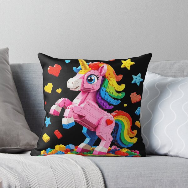 Item preview, Rainbow Building Blocks Unicorn Magic Fantasy Toy Bricks For Kids Girls designed and sold by PhocoNibict.