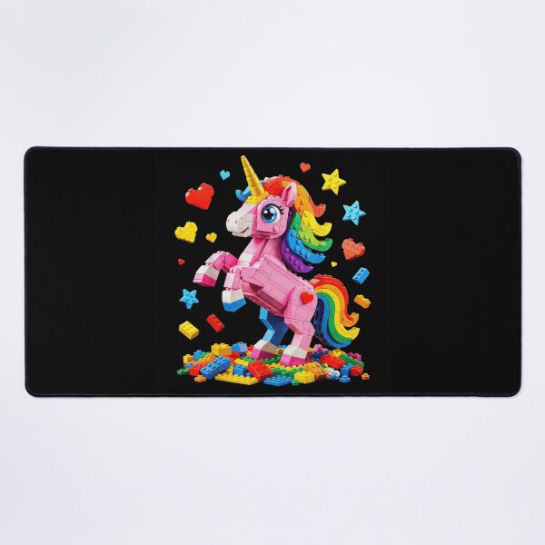 Item preview, Rainbow Building Blocks Unicorn Magic Fantasy Toy Bricks For Kids Girls designed and sold by PhocoNibict.