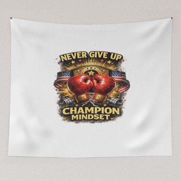 Item preview, Champion Mindset Boxing Motivation Gym Fighter Design designed and sold by Artbysarmina.