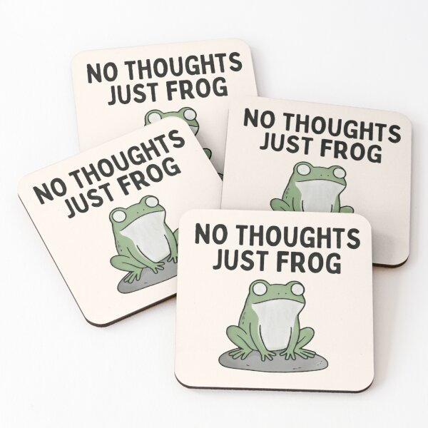 Item preview, No Thoughts Just Frog Shirt – Silly Empty Brain Meme Tee designed and sold by ZyxDes.