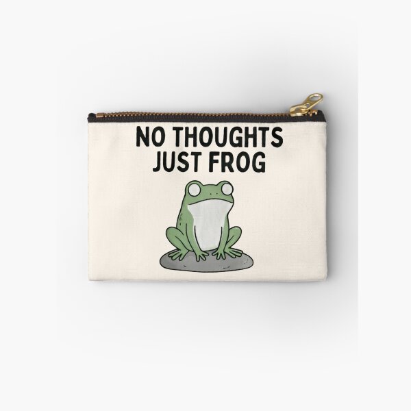 Item preview, No Thoughts Just Frog Shirt – Silly Empty Brain Meme Tee designed and sold by ZyxDes.