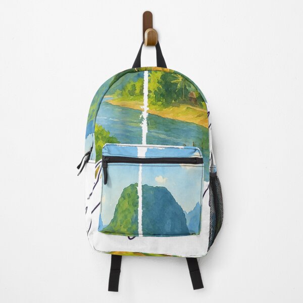 Item preview, vang vieng laos travel trip brushstroke vang vieng souvenir designed and sold by 3INEKMIZAN.