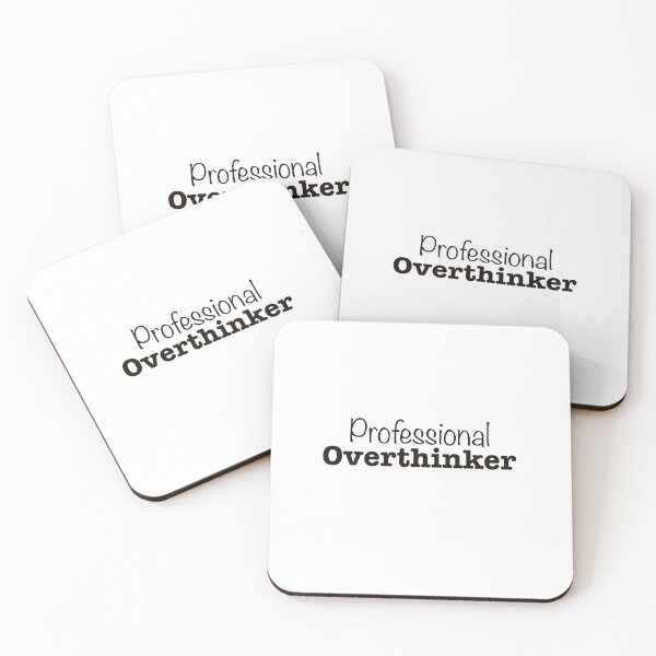 Item preview, Professional Overthinker Funny Sticker designed and sold by MYNDesigns.