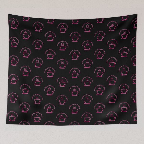 Item preview, Running on Vibes & Caffeine Overstimulated Remote Worker Coffee Lover designed and sold by PixelQ.
