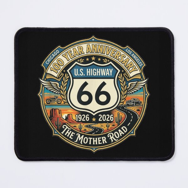 Artikelvorschau, Route 66 – 100-jähriges Jubiläum (1926–2026) – Die Mutterstraße (Vintage) entworfen und verkauft von PhocoNibict.