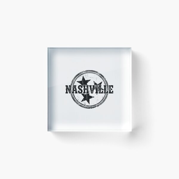 Item preview, Nashville Tennessee Tri Star Grunge Stamp designed and sold by Fenay Designs.