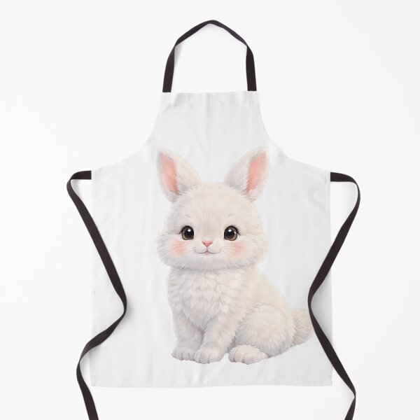 Item preview, Cute Fluffy White Bunny - Kawaii Minimalist Rabbit Illustration designed and sold by lovelistivkaa.