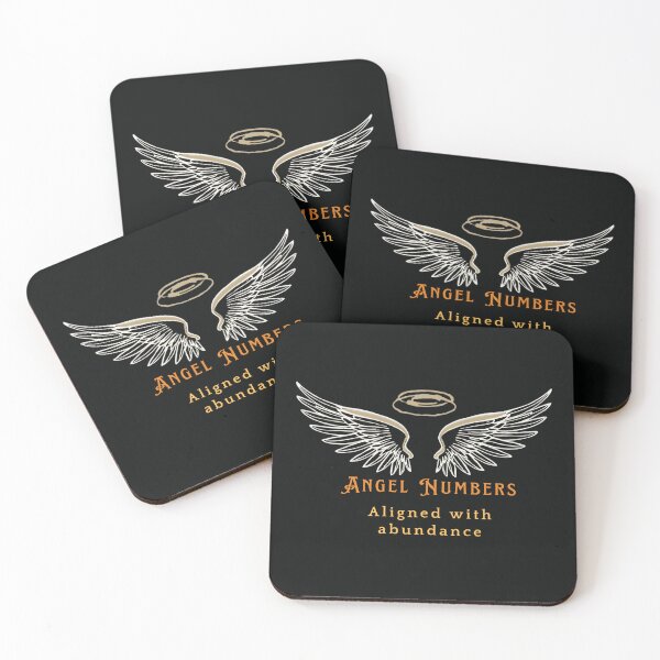 Item preview, Angel Numbers – Aligned with abundance Spiritual Typography Design designed and sold by CosmicQuietStudio.