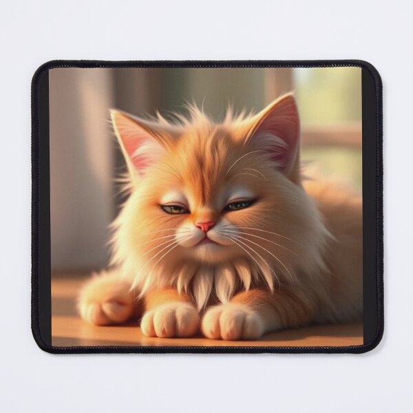 Item preview, Funny Introvert Ginger Cat Pretending To Sleep Avoiding People Cute Kawaii Cat Relatable Humor Design designed and sold by Tpac-goods.